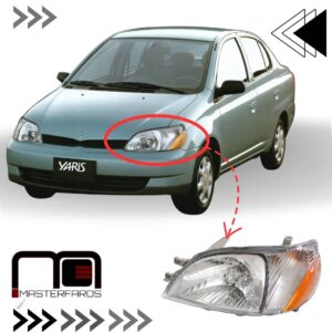 FARO DELANTERO TOYOTA YARIS SEDAN 2001/2002 LH