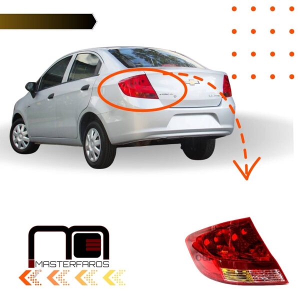 FARO POSTERIOR CHEVROLET SAIL 4P 2012/2017 LH