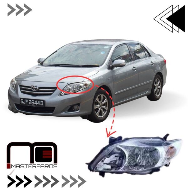 FARO DELANTERO TOYOTA COROLLA 2009/2010 LH