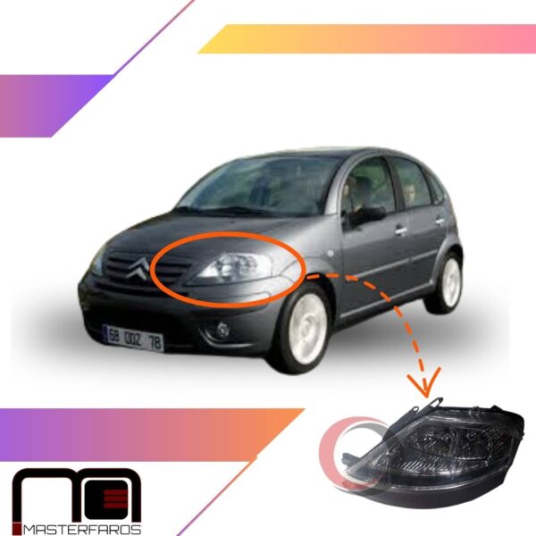 FARO DELANTERO CITROEN C3 2005/2008 LH