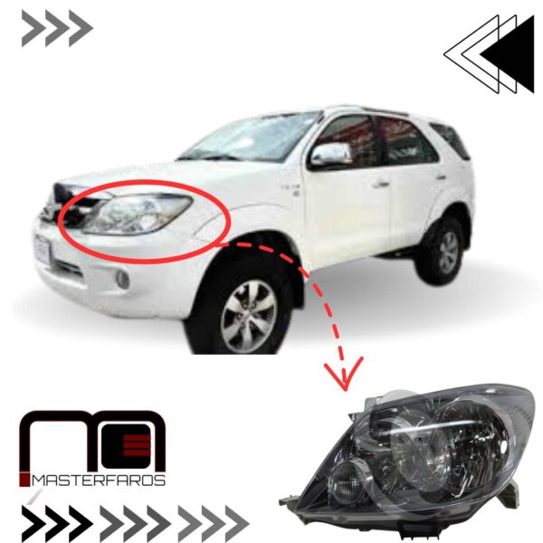 FARO DELANTERO TOYOTA FORTUNER 2007/2008 LH