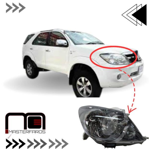 FARO DELANTERO TOYOTA FORTUNER 2007/2008 RH