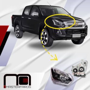 FARO DELANTERO CHEVROLET D-MAX 4X4 DOBLE FOCO CON LED 2019/2024 RH