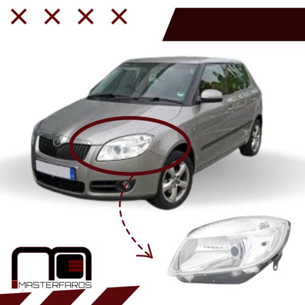 FARO DELANTERO SKODA FABIA 2007 LH