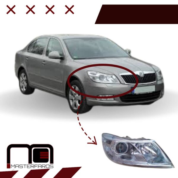 FARO DELANTERO SKODA OCTAVIA 5 2009/2013 RH
