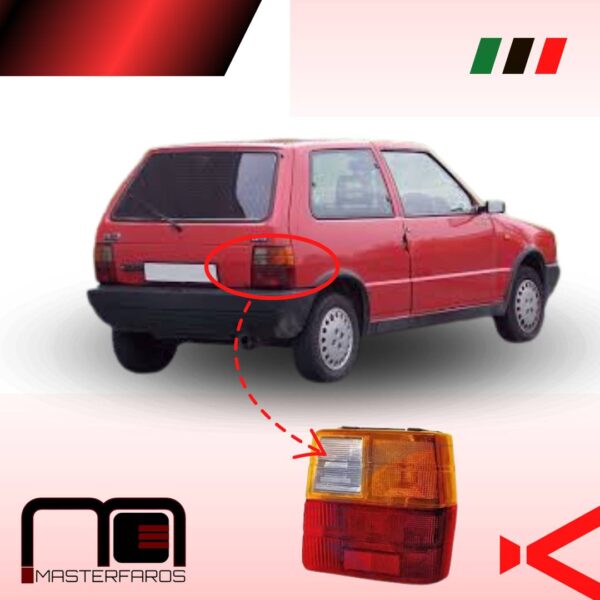 FARO POSTERIOR FIAT UNO 1988/1996 S/SOCKET RH