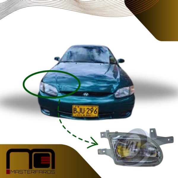 FARO DELANTERO HYUNDAI ACCENT 4P 1998/2000 RH