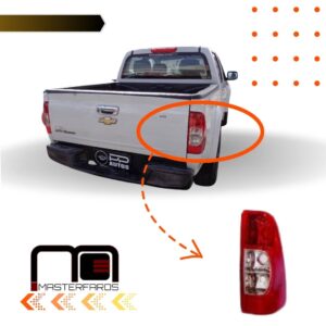 FARO POSTERIOR CHEVROLET LUV D-MAX 4X4 2009/2013 ROJO CLARO RH