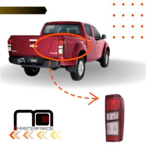 FARO POSTERIOR CHEVROLET LUV D-MAX 2014/2016 ROJO OBSCURO RH