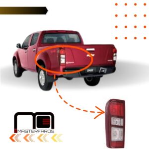 FARO POSTERIOR CHEVROLET LUV D-MAX 2014/2016 ROJO OBSCURO LH