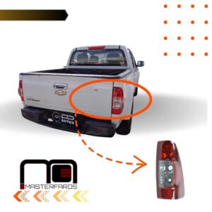 FARO POSTERIOR CHEVROLET LUV DMAX 4X2 2009/2013 ROJO OSCURO RH