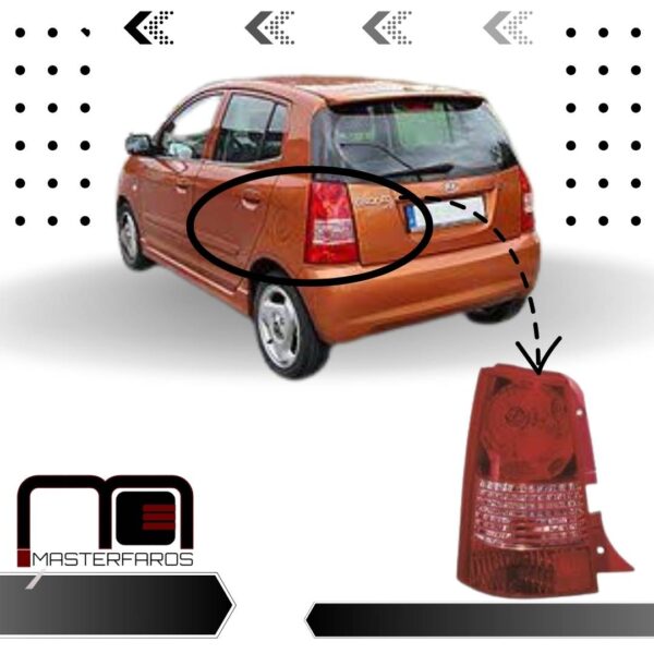 FARO POSTERIOR KIA PICANTO 2005/2007 LH