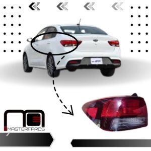 FARO POSTERIOR KIA RIO LX 4P 2018 EXT LH
