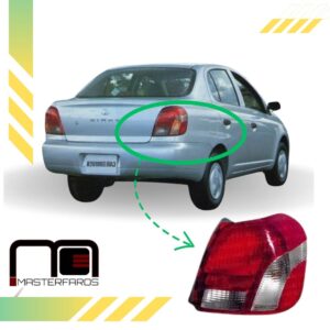 FARO POSTERIOR TOYOTA YARIS 4P 2001/2002 RH
