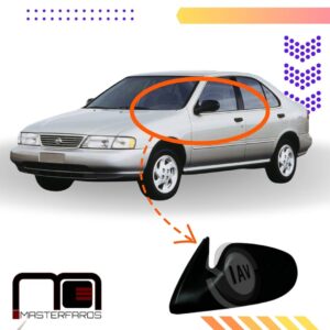 ESPEJO EXTERIOR NISSAN SENTRA B14 1996/1999 NEG LH