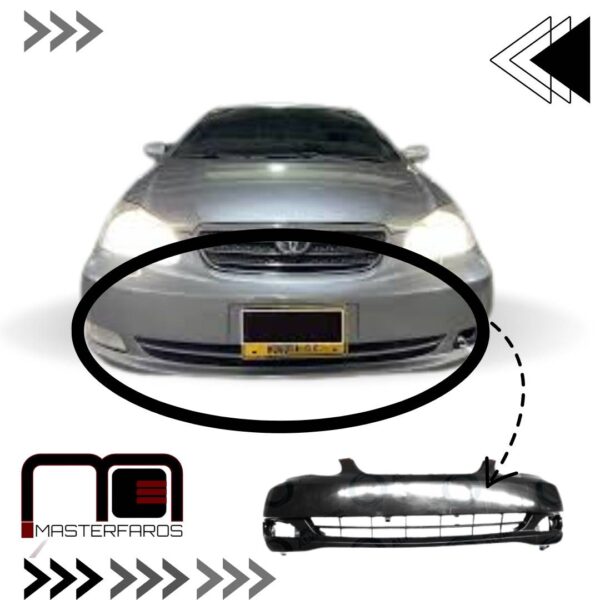 GUARDACHOQUE TOYOTA COROLLA 1.8 2006/2007 NEG