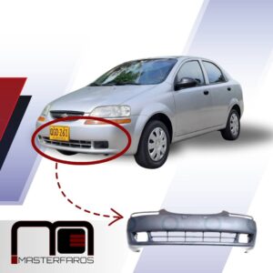 GUARDACHOQUE CHEVROLET AVEO FAMILY 2005/2015 CHEVY TAXI NEG C/H NEB