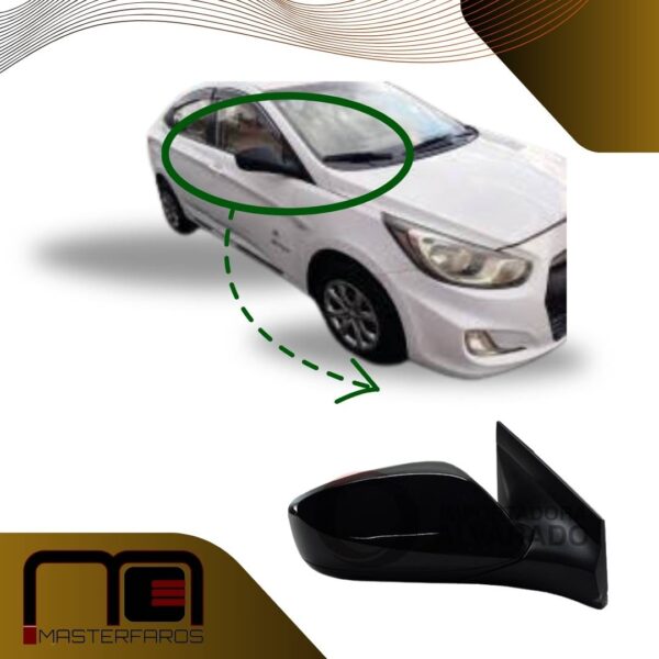 ESPEJO EXTERIOR ELECTRICO HYUNDAI ACCENT 2012/2019 RH