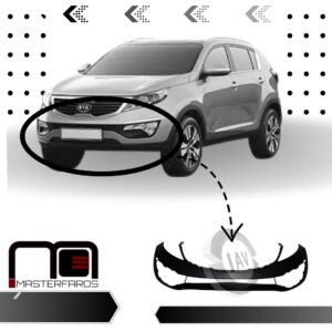GUARDACHOQUE KIA SPORTAGE R 2011/2013 NEG S/MASC