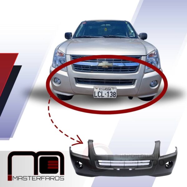 GUARDACHOQUE CHEVROLET LUV D-MAX 4X2 2009/2013 NEG C/H NEB