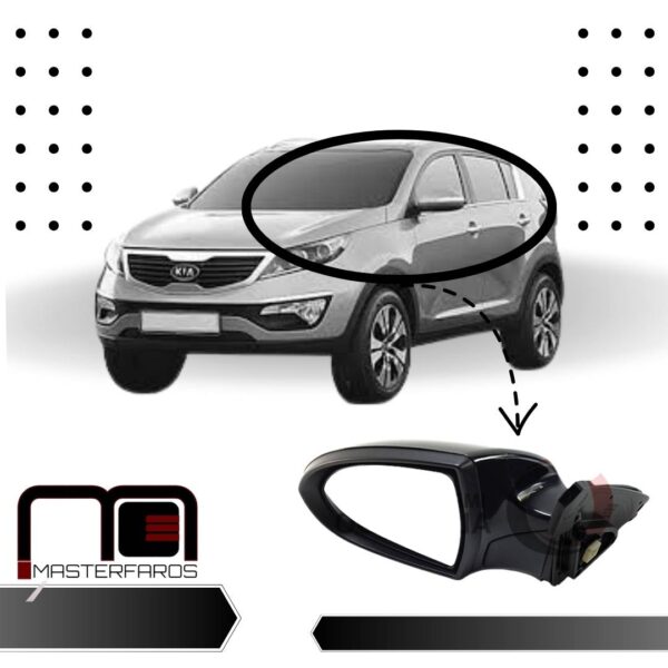 ESPEJO EXTERIOR ELECTRICO KIA SPORTAGE R 2011 LH