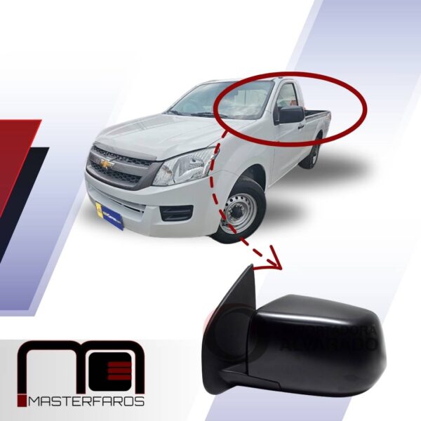 ESPEJO EXTERIOR CHEVROLET LUV D-MAX 2014 NEG LH