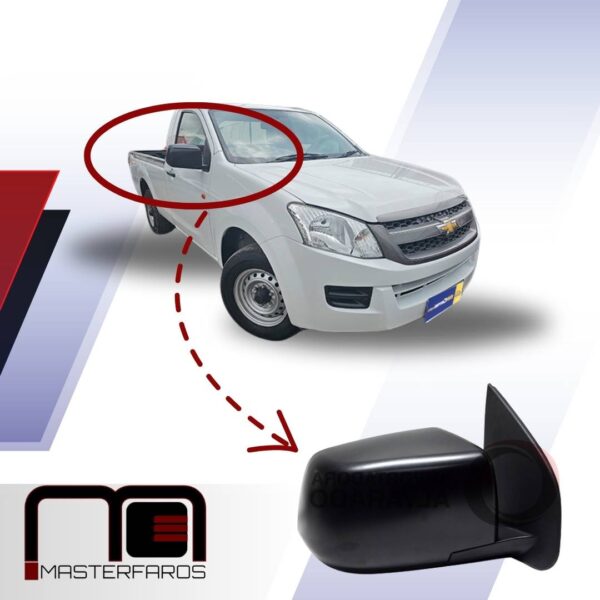 ESPEJO EXTERIOR CHEVROLET LUV D-MAX 2014 NEG RH