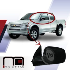 ESPEJO EXTERIOR CHEVROLET LUV D-MAX 2005-2013 NEG LH