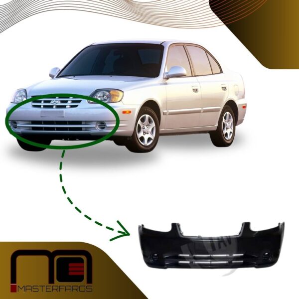 GUARDACHOQUE HYUNDAI ACCENT VERNA 4P 2003/2005 NEG S/H