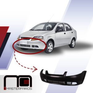 GUARDACHOQUE CHEVROLET AVEO 2005/2019 NEG C/H NEB