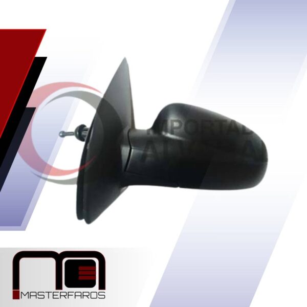 ESPEJO EXTERIOR CHEVROLET AVEO 2005/2019 CHEVY TAXI C/INT NEGRO MATE LH - Imagen 2