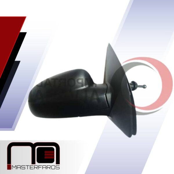 ESPEJO EXTERIOR CHEVROLET AVEO 2005/2019 CHEVY TAXI C/INT NEGRO MATE RH - Imagen 2