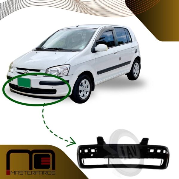 GUARDACHOQUE HYUNDAI GETZ 2002/2005 NEG S/MOLDES