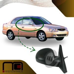 ESPEJO EXTERIOR HYUNDAI ACCENT VERNA 2003/2005 NEG C/INT RH