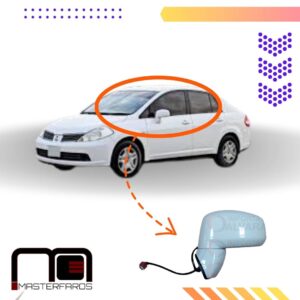 ESPEJO EXTERIOR ELECTRICO NISSAN TIIDA 2007 LH