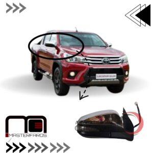ESPEJO EXTERIOR ELECTRICO TOYOTA HILUX 2016 NIQ C/LUZ RH