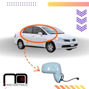 ESPEJO EXTERIOR ELECTRICO NISSAN TIIDA 2007 RH