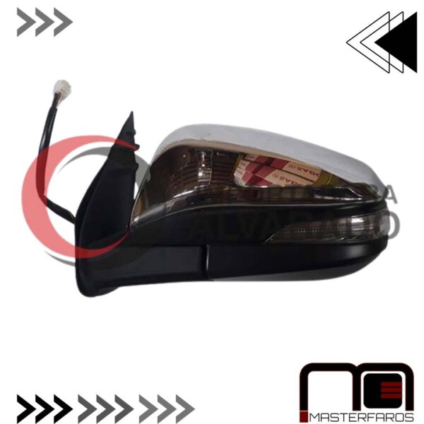 ESPEJO EXTERIOR ELECTRICO TOYOTA HILUX 2016 NIQ C/LUZ LH - Imagen 2