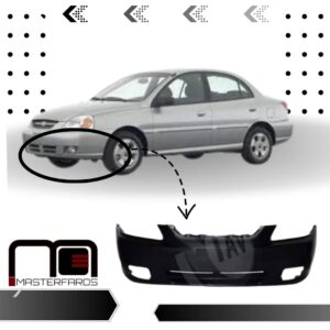 GUARDACHOQUE KIA RIO STYLUS 2003/2005 NEG