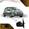 ESPEJO EXTERIOR HYUNDAI GETZ 2002/2005 NEG BRILLOSO C/INT RH