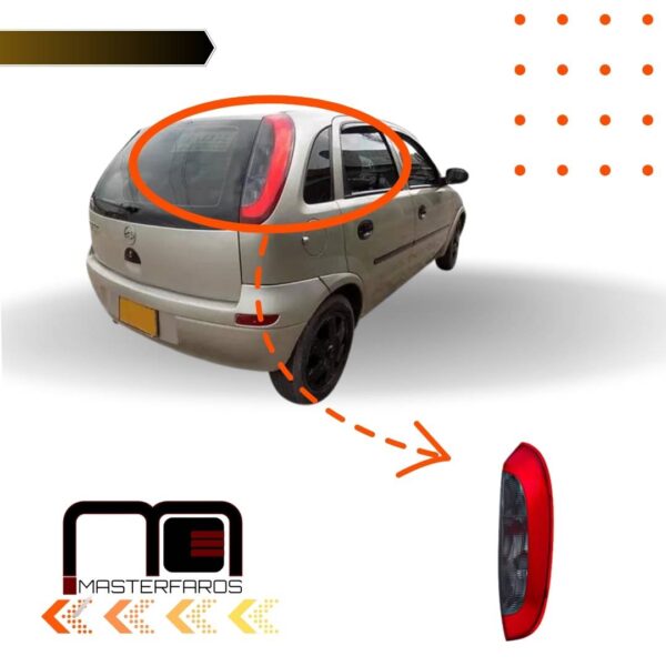 FARO POSTERIOR CHEVRLET CORSA EVOLUTION 5P 2003/2007 RH