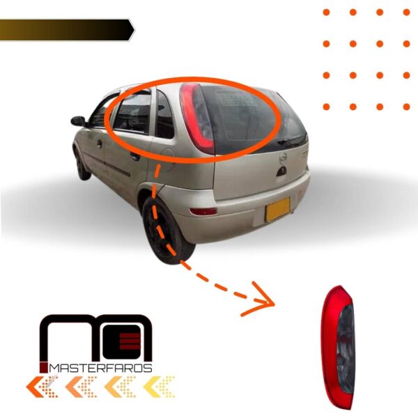 FARO POSTERIOR CHEVRLET CORSA EVOLUTION 5P 2003/2007 LH