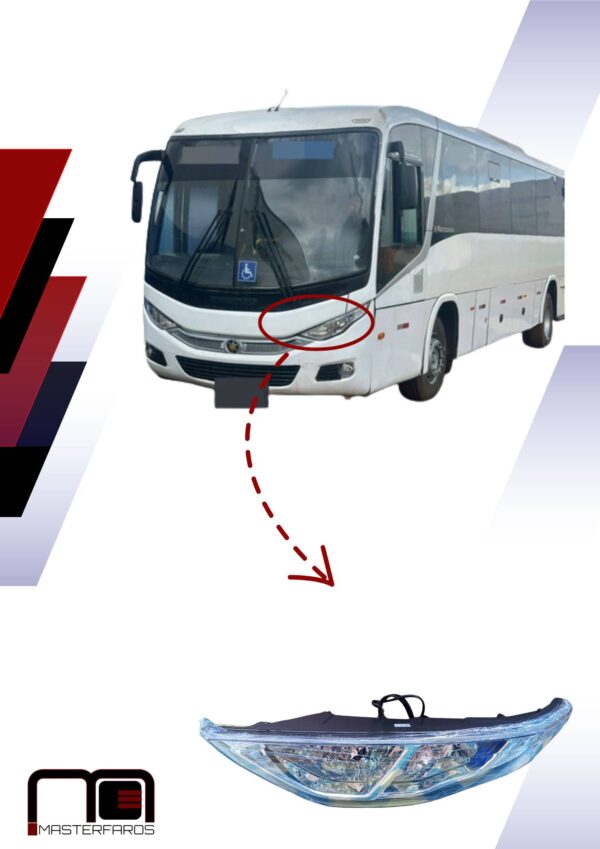 MICA FARO DELANTERO MARCOPOLO G8 AUDACE 2019/2024 LH