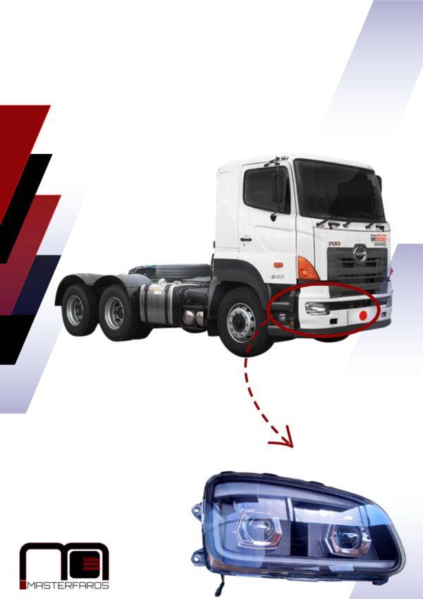 FARO DELANTERO HINO TUNNING 2003/2017 RH