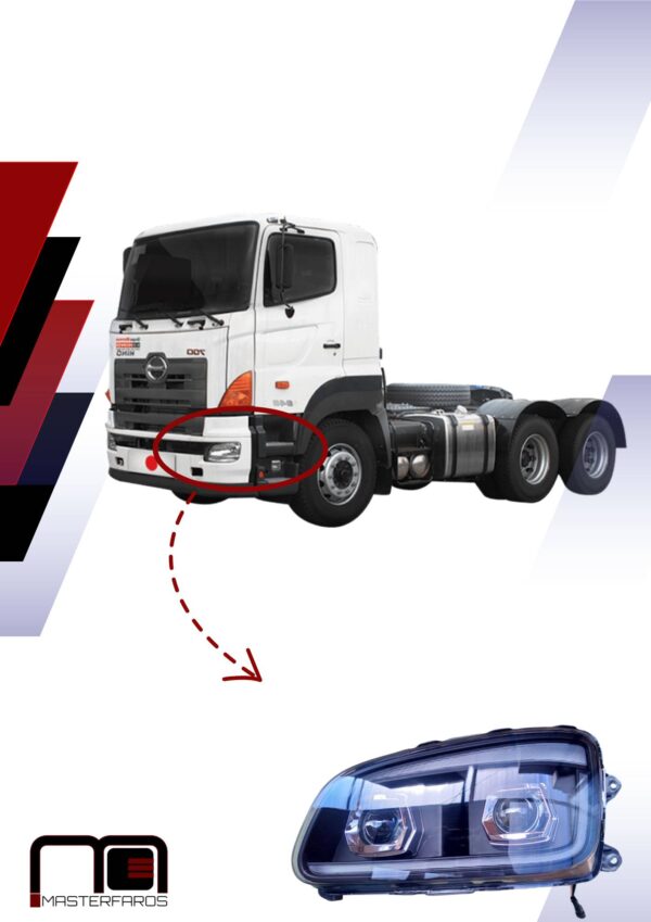 FARO DELANTERO HINO TUNNING 2003/2017 LH