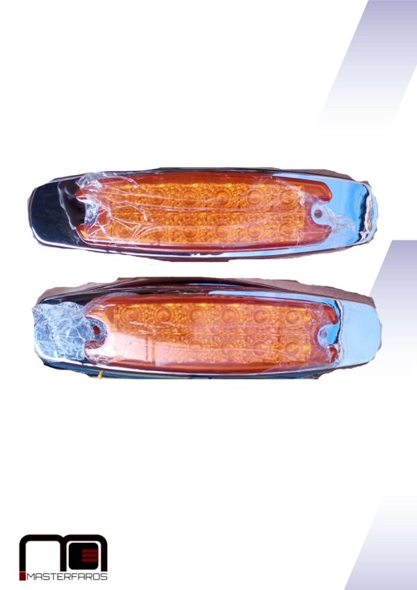 FARO LATERAL MARCOPOLO LUZ LED 24V AMBAR 2000/2024 RH/LH